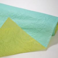 Бумага Эколюкс жатая 5 ярдов, морская волна/желтый - вид 1 миниатюра