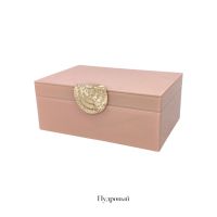 Шкатулка стеклянная ПРЕМИУМ h10 х 24 х 16.5 см, FA62-12 - вид 2 миниатюра