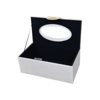 Салфетница стеклянная ПРЕМИУМ h10 х 25 х 14 см, сливочный, FA62-14 - вид 2 миниатюра