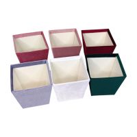 Коробка трапеция Бархат h11 х 11.5 х 11.5 см, FA28-27 - вид 1 миниатюра