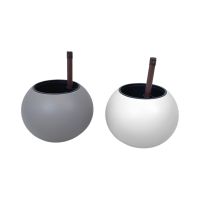 Кашпо пластиковое с дренажной системой Шар d21 х h27 см, FA57-31 - вид 1 миниатюра