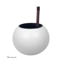 Кашпо пластиковое с дренажной системой Шар d21 х h27 см, FA57-31 - вид 5 миниатюра