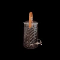 Лимонадница пластиковая с краном d16 х h27(32)см, 4 л, прозрачный, FA57-46 - вид 3 миниатюра