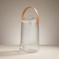 Лимонадница пластиковая с краном d16 х h27(32)см, 4 л, прозрачный, FA57-46 - вид 1 миниатюра