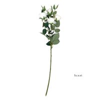 Роза кустовая пионовидная искусственная h65 см, M60-2 - вид 5 миниатюра