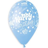 Надувные шары Happy Birthday 14", 50 шт - вид 1 миниатюра
