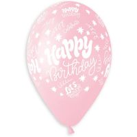 Надувные шары Happy Birthday 14", 50 шт - вид 2 миниатюра