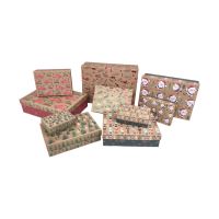 Коробка прямоугольная Новогодний микс, набор из 10 шт, FA54-27A - вид 2 миниатюра