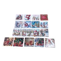 Открытка поздравительная НГ 8 х 8 см, 10 шт