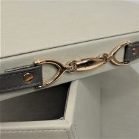 Коробка-органайзер с крышкой, 34 х 24 х 18 см, экокожа, серый, Z8-1 - вид 1 миниатюра
