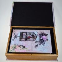 Набор шкатулок книга Птица в клетке, 2 шт, М102-8 - вид 1 миниатюра