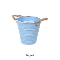 Кашпо металлическое с ручками Ведерко, h15 х d16(10) см, FA57-18В - вид 1 миниатюра