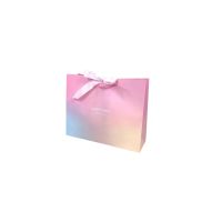 Сумка бумажная горизонтальная 26 х 32 х 12 см, Радужный градиент, 12 шт, FA54-42 - вид 1 миниатюра