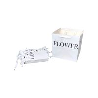 Сумка бумажная с широким дном FLOWER 27 х 27.5 х 27.5 см, 10 шт, FA55-16