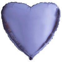 Шар фольгированный Сердце 45 см, металлик Violet