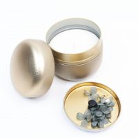 Свеча в жестяной банке с крышкой Пряности, d8.5 х h8 см, W112-36 - вид 16 миниатюра