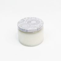 Свеча в стекле с крышкой Сливки, d8 х h5 см, W112-43 - вид 3 миниатюра