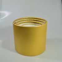 Коробка цилиндр без крышки, набор из 4 шт, золото металлик - вид 1 миниатюра