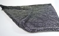 Ткань со стразами, 52 х 120 см, черный, М100-4 - вид 1 миниатюра