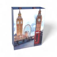 Сумка бумажная 40 х 30 х 12 см, Города, 12 шт, FA55-45 - вид 3 миниатюра