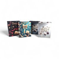 Сумка бумажная 32 х 25 х 12 см, Гламур, 12 шт, FA55-47