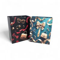 Сумка бумажная 32 х 25 х 12 см, Гламур, 12 шт, FA55-47 - вид 2 миниатюра