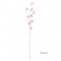 Ветка декоративная с пластиковыми цветами h72 см, серебро, FA61-1/3 (дизайн - вид 3 миниатюра