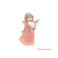Фигурка Ангел девочка с цветами h10 см, керамика, FA33-23 - вид 3 миниатюра