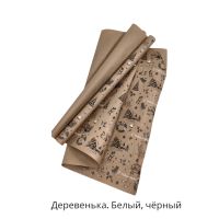 Бумага Крафт Новогодний дизайн, 72 см х 10 м - вид 10 миниатюра