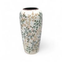 Ваза керамическая Веточка h30 х d8 см, молочный, FA60-28 - вид 1 миниатюра