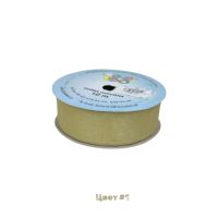 Лента жатый атлас 4 см x 10 м - вид 1 миниатюра