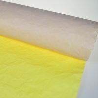 Бумага Эколюкс жатая 5 ярдов, пыльная роза/желтый пастель - вид 1 миниатюра