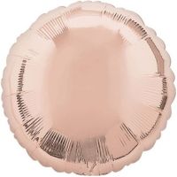 Шар фольгированный Круг 45 см, сатин Rose Gold