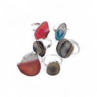 Кольцо для салфеток Камни d4.5 см, 6 шт, металл, серебро, FA61-8 - вид 1 миниатюра