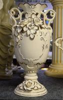 Ваза керамическая с рисунком Азалия, 60 см - вид 1 миниатюра