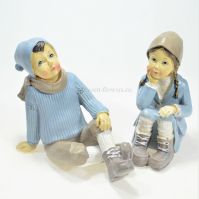 Фигурка Мальчик и Девочка, полистоун, М15-11 - вид 4 миниатюра
