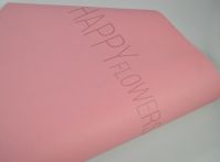 Бумага Крафт дизайнерская Happy Flowers 60 см х 10 м, розовый - вид 1 миниатюра