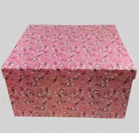 Коробка квадрат Мелкие цветы на розовом, 10 шт, М68-4 - вид 1 миниатюра