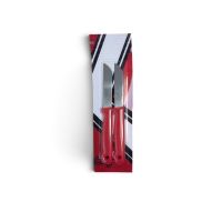 Нож для флористов MC-61/62, длина лезвия 7.5см, черные/красные ручки, 2 шт