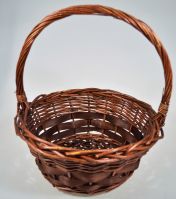 Корзина d45 х h18 см, №2, круглая, коричневый, М98-9 - вид 1 миниатюра