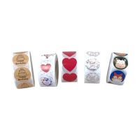 Наклейки для оформления подарков d2.5 см, 500 шт, FA54