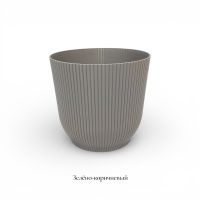Кашпо пластиковое Рифленое d25 х h23 см, FA57-22 - вид 2 миниатюра