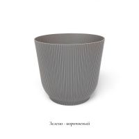 Кашпо пластиковое Рифленое d30 х h28 см, FA57-23 - вид 2 миниатюра