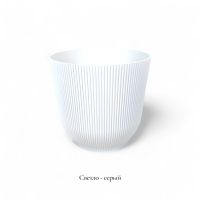 Кашпо пластиковое Рифленое d30 х h28 см, FA57-23 - вид 3 миниатюра