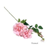 Роза садовая искусственная h72 см, M60-1 - вид 3 миниатюра