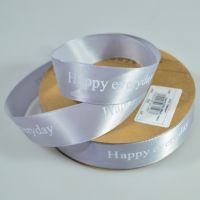 Лента атласная Happy every day, 2,5 см х 50 ярдов, W80-51 - вид 7 миниатюра