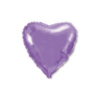 Шар фольгированный Сердце 45 см, металлик Lilac