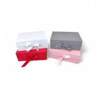 Коробка прямоугольная складная с бантом h8 х 20 х 18 см, FA54-14