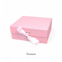 Коробка прямоугольная складная с бантом h8 х 20 х 18 см, FA54-14 - вид 1 миниатюра
