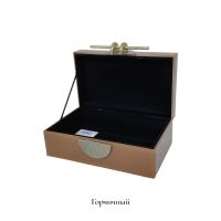 Шкатулка стеклянная ПРЕМИУМ h8 х 20 х 12 см, FA62-10 - вид 3 миниатюра